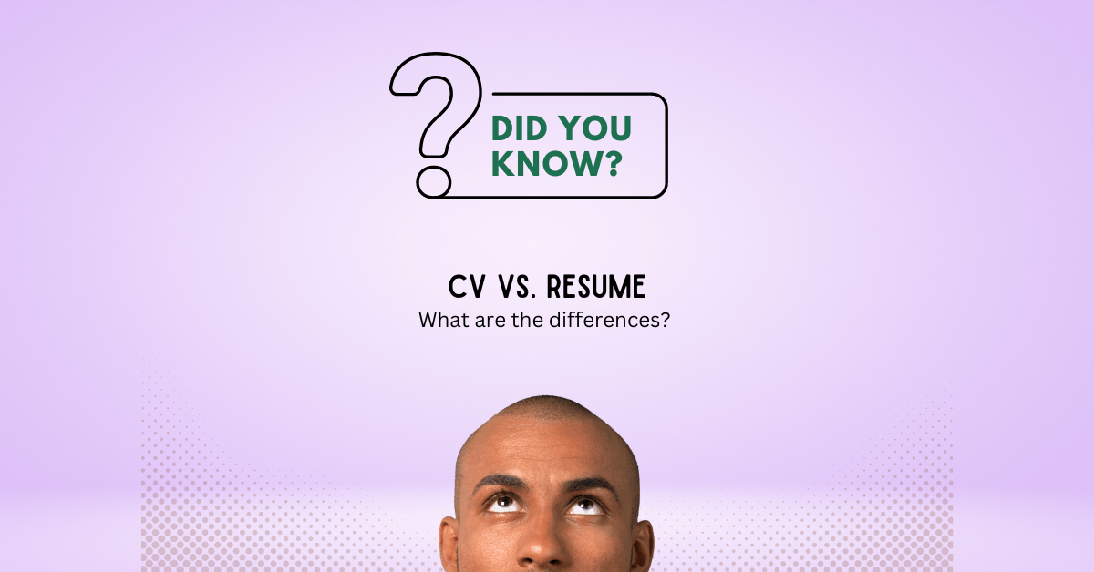 CV vs resume